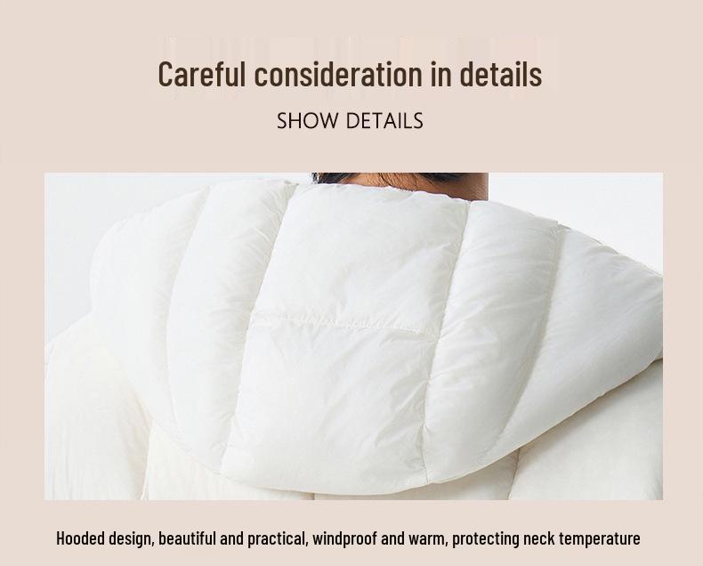 Men's and Women's Winter Contrast Color Thick Down Jacket - Fashionable, Warm, and Casual Style