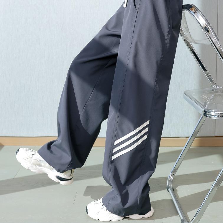 Girls' Wide Leg Pants Children's Pants Summer Thin Ice Silk Mosquito Proof Straight Leg Pants Women's Summer Clothes