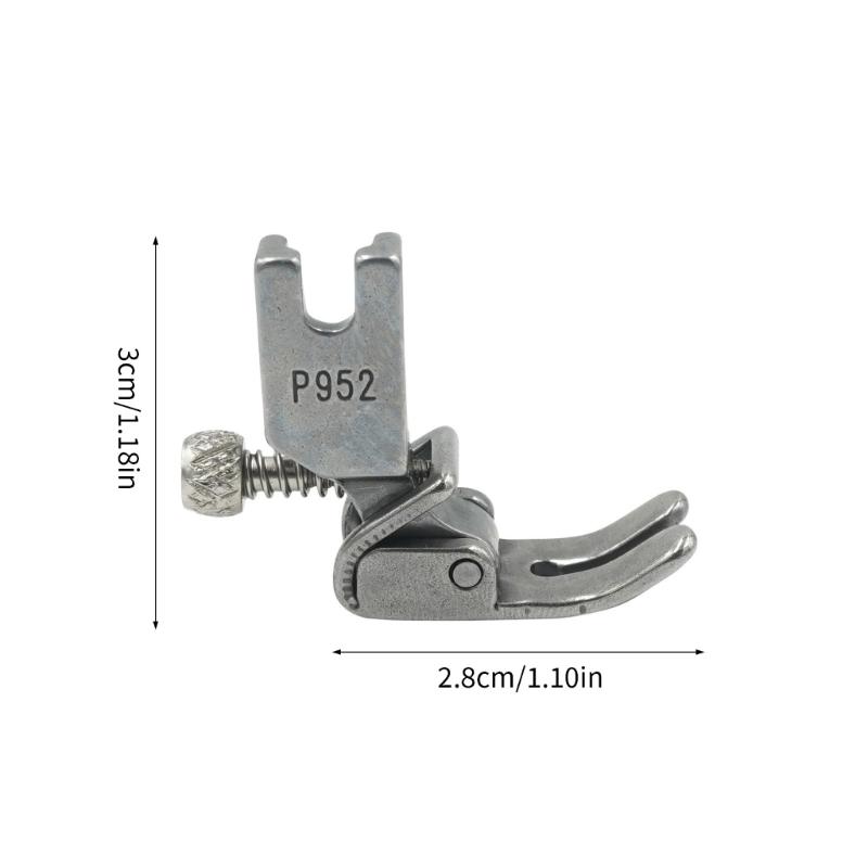 2PCS Steel Presser Foot Set for P952 Sewing Machine Multipurpose Sewing Presser Foot Attachment for Curtains Clothing