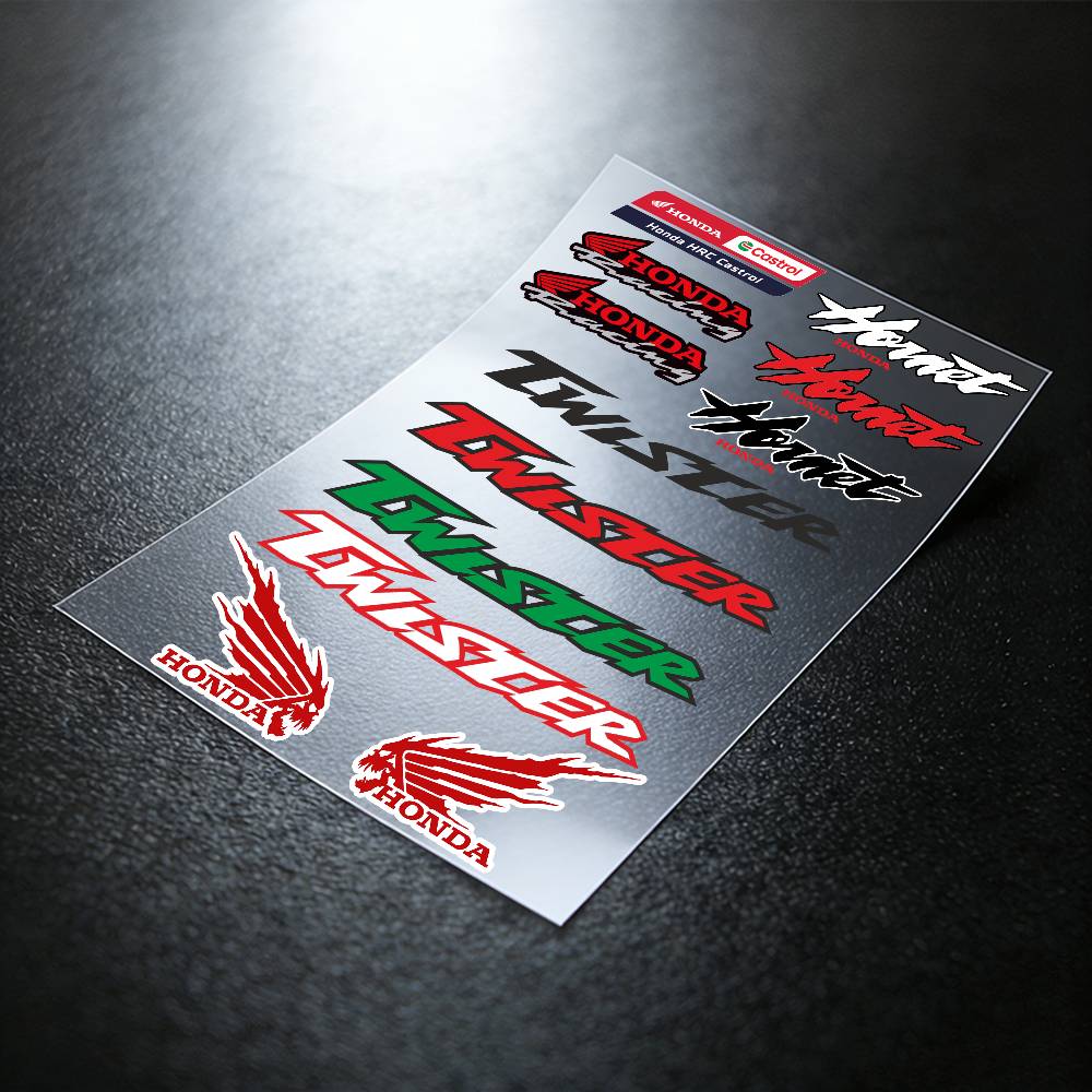 For HONDA Reflective Motorcycle Stickers, 3M Safety Warning At Night In the Dark Scooter Helmets