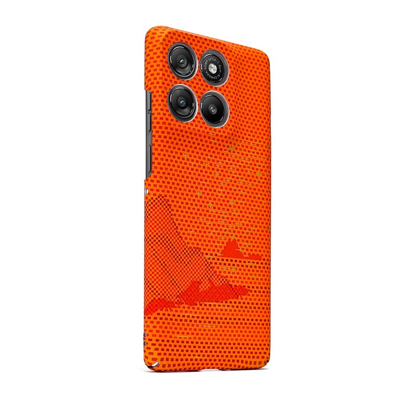 Case For Motorola Edge 60 Pro Moto Edge 60Pro For Magsafe Magnetic Carbon Fiber Striped Pattern PC Lightweight Hard Cover
