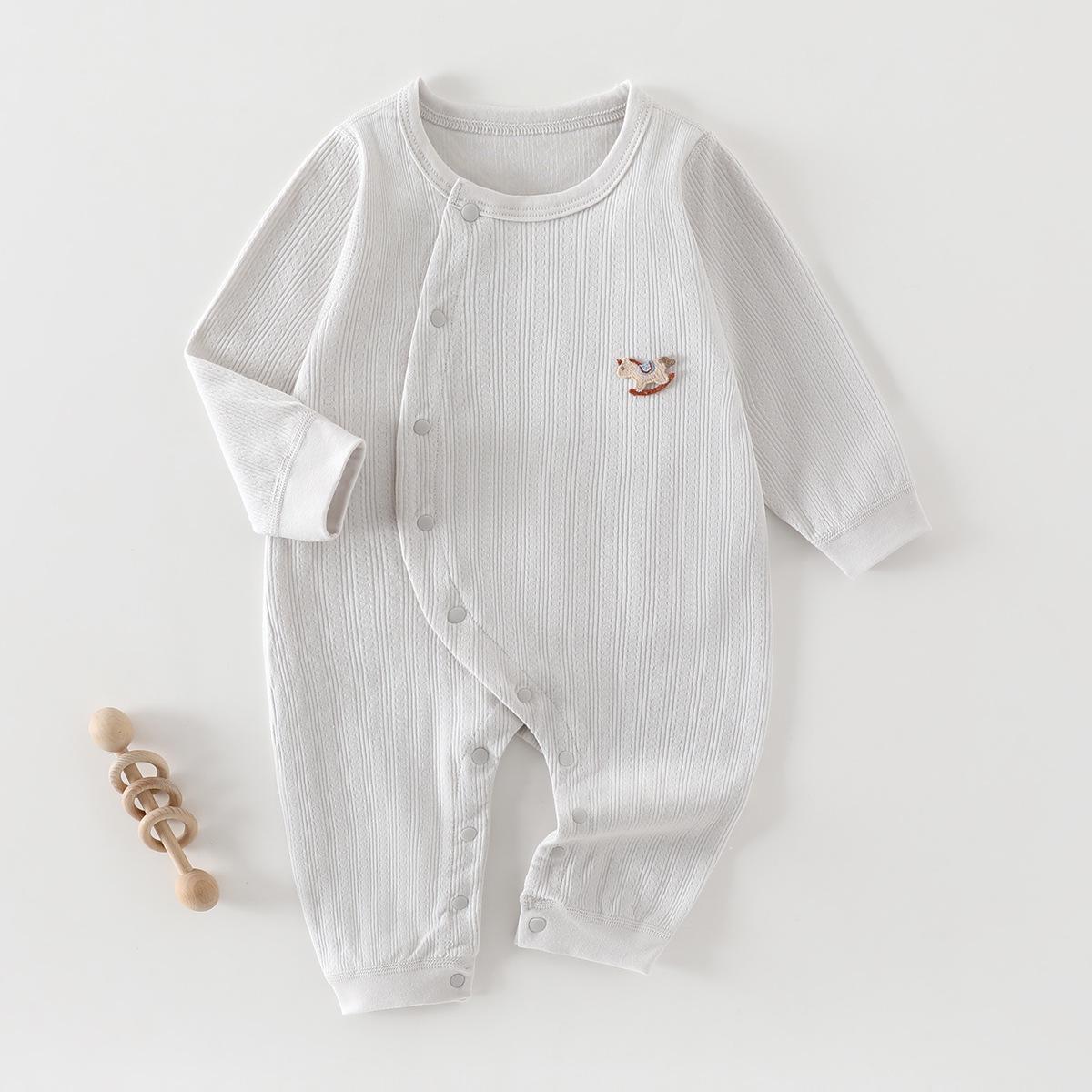 

Pure Cotton Baby Bodysuit - Spring/Autumn Warm Base Layer Pajamas Size 66