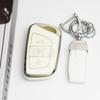 Auto Shell Fob For Jac Jiayue X7 Ic5 Iev S4 7S T8 A5 X4 Refine S4 S7 M6 Silver Edge Tpu Car Key Case Keyless Cover Accessories