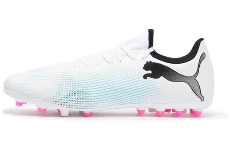 PUMA Future 7 Play Mg Cleats White Blue Pink 107725-01 44
