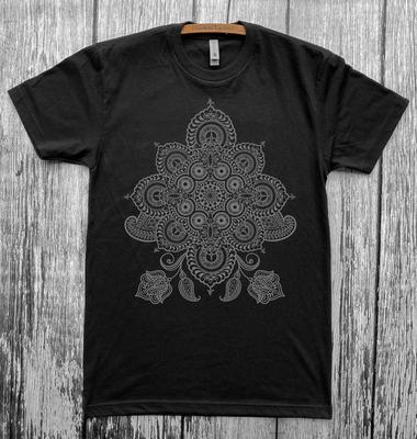 Unisex Mandala Shirt REVEALS Sacred Geometry Fractal Tattoo Style Psychedelic DMT Inspired T-shirt Street Wear Tops