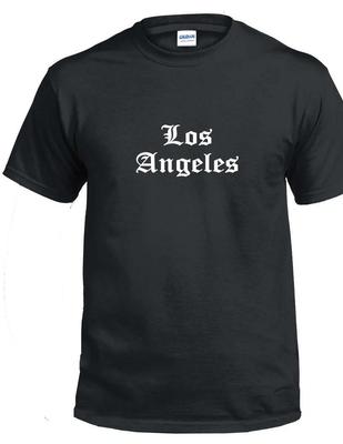 Los Angeles T-Shirt L.A. Cali Cal Altenglische Schrift Hip Hop Urban Shirt S-5XL