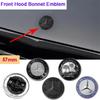 57mm 3D ABS Car Front Hood Bonnet Emblem for Mercedes Benz W204 W124 W201 W202 W212 W220 W205 GLA CLA AMG Badge Auto Accessories
