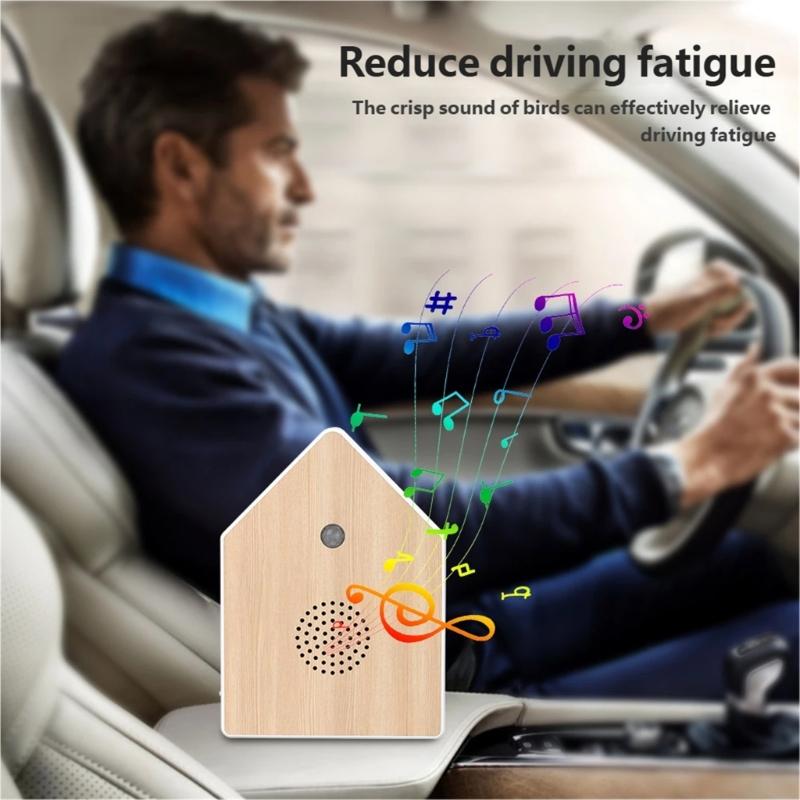 Singing Bird Box,Portable Bird Chirping Box with Motion Sensors Nature Sound Box for Bathroom,Yoga Room Travel Relaxing