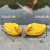 2Pcs Cute Floating Duckling Sculpture Resin Pond Decoration for Fish Tank Fairy Garden