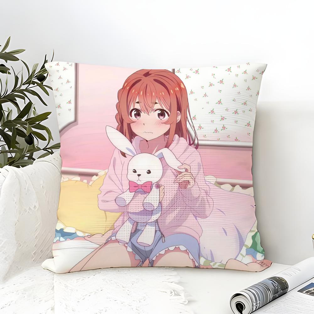 RentAGirlfriend KKanojo Okarishimasu Pillow Case linen pillow case sofa home decor cushion cover cushion cove