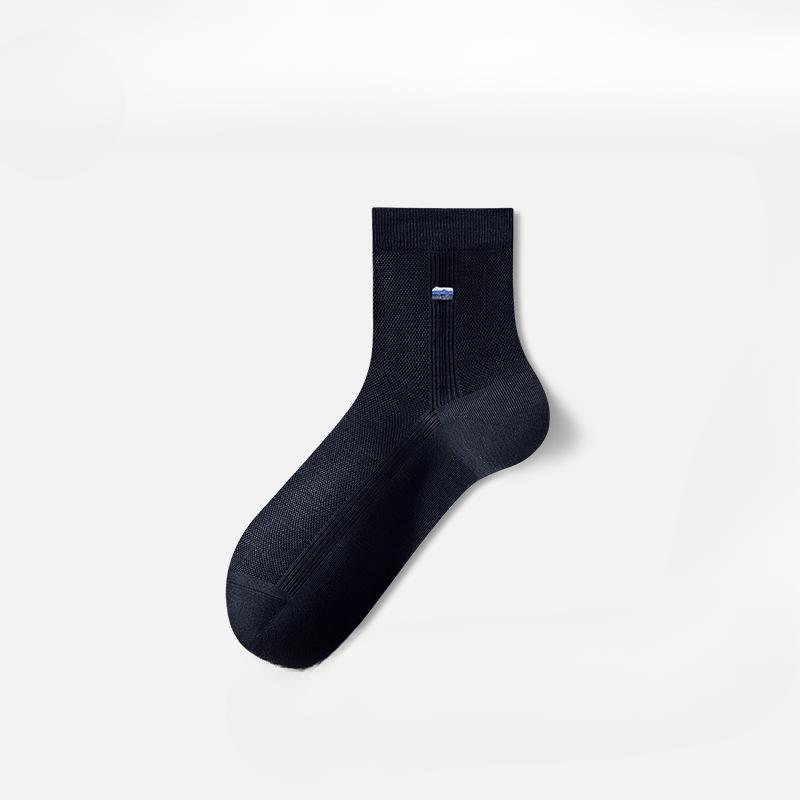 

Мужские летние тонкие сетчатые дышащие и прохладные вышитые носки до середины икры 1 pair