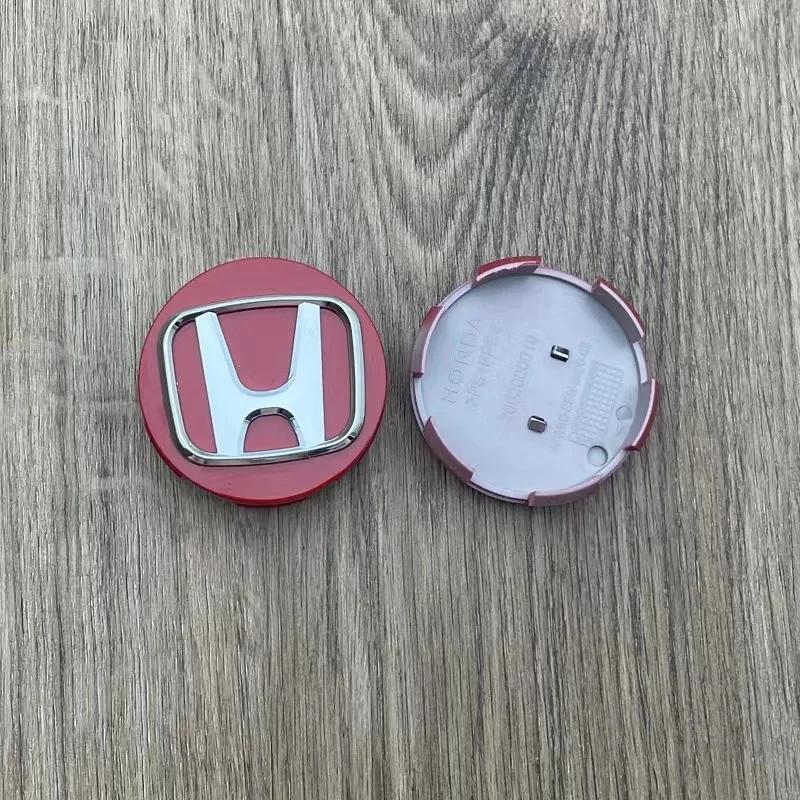 4pcs 58mm Car Wheel Center Hub Center Cap Rim Hub Dustproof Cover Emblemem For Honda Civic CRV Accord Fit Odysse Auto Accessorie