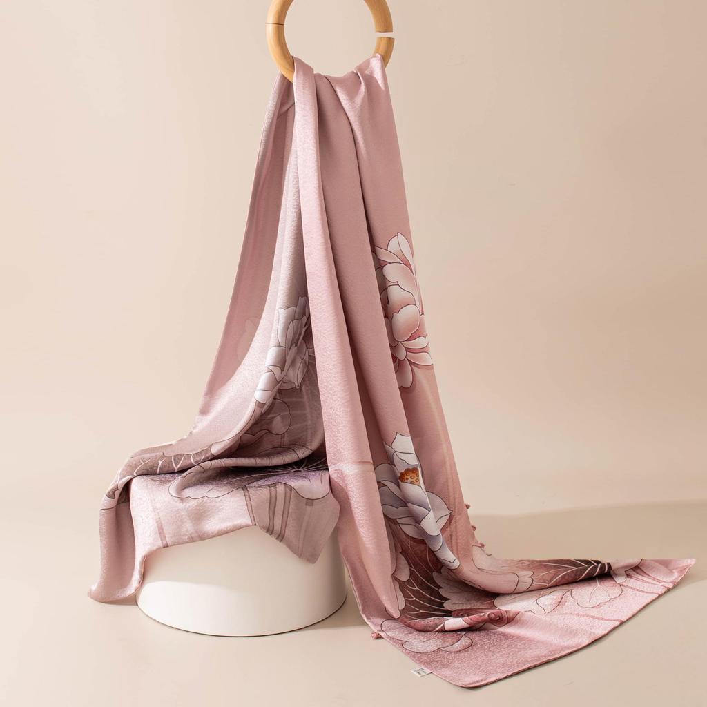 Mulberry Silk Snowflake Scarf: Gift Boxed Qipao Shawl