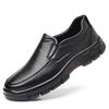 Business Leather Shoes Men's Spring New One-pedal Casual Men's Shoes Light, Breathable and Non-slip Medium and Old Dad Shoes