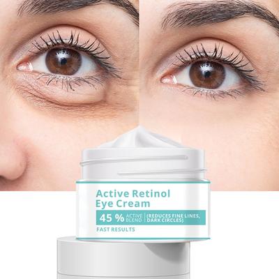 O mais novo creme para os olhos reafirmante para remover olheiras e bolsas para os olhos Grânulos de gordura A firmeza antirrugas reduz a aparência de rugas e linhas finas.