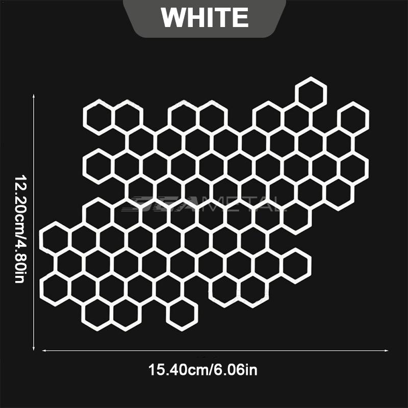 ISGTDRM Motorcycle Sticker Honeycomb Helmet Decals Stickers Car Refit Creative Body Decoration Decals Waterproof Bumper Sticker