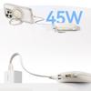 Powerbank Baseus Enerfill Fc21 Qpow 3 Ultra 10000Mah 45W Z Wyświetlaczem Cyfrowym Z Odłączanym Kablem Usb-C - Lightning - Tytanowy