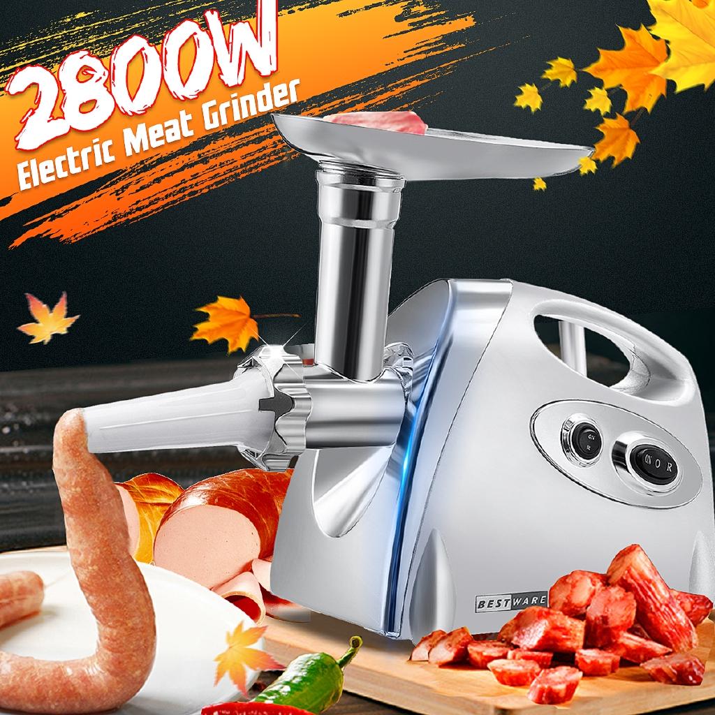 Electric Meat Grinder Mincer Meat Slicer 2800W for Pie Sausage Stuffer Maker Filler Machine Food Processor 110V/220V