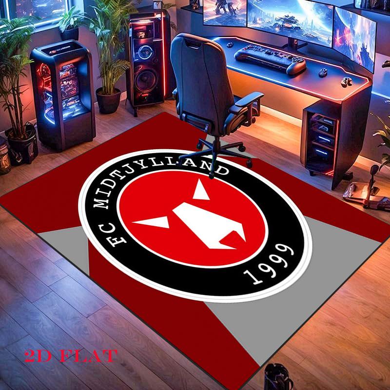 FC Midtjylland Carpet Rug for Living Room Bedroom Home Sofa Decoration,Kids Play Nonslip Floor Mat