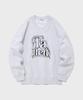 FALLETT V-Neck Brick Logo Sweatshirt Light Gray