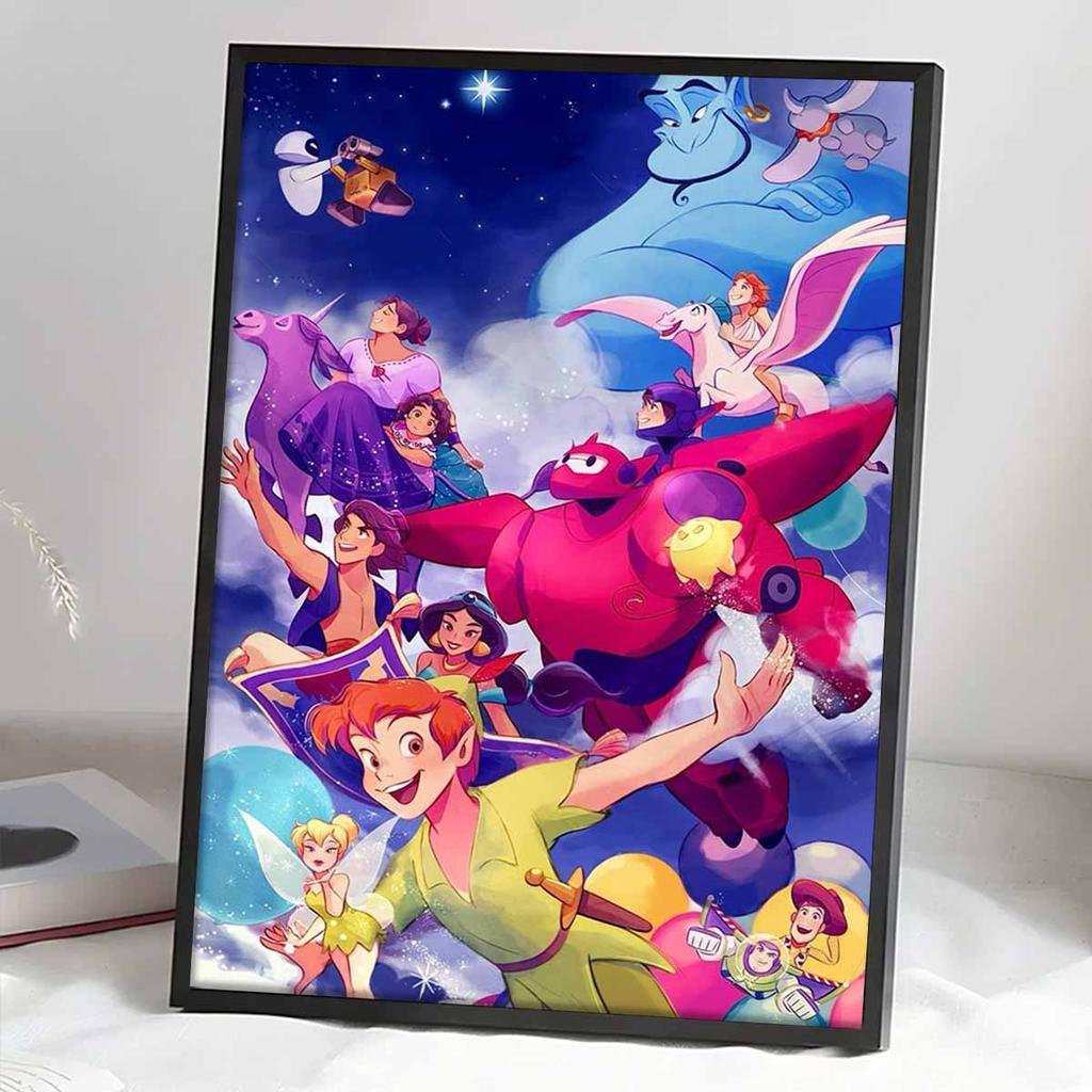 Full Round Diamond Painting The World In The Clouds Art Rhinestone Picture Mosaic DIY 5D Cross Stitch Embroidery Home Decoration
