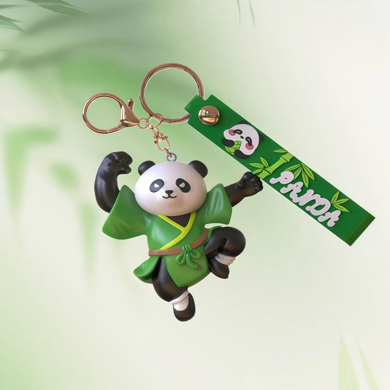 Creative Cartoon Panda Keychain Charm - Backpack, Bag, or Souvenir Pendant