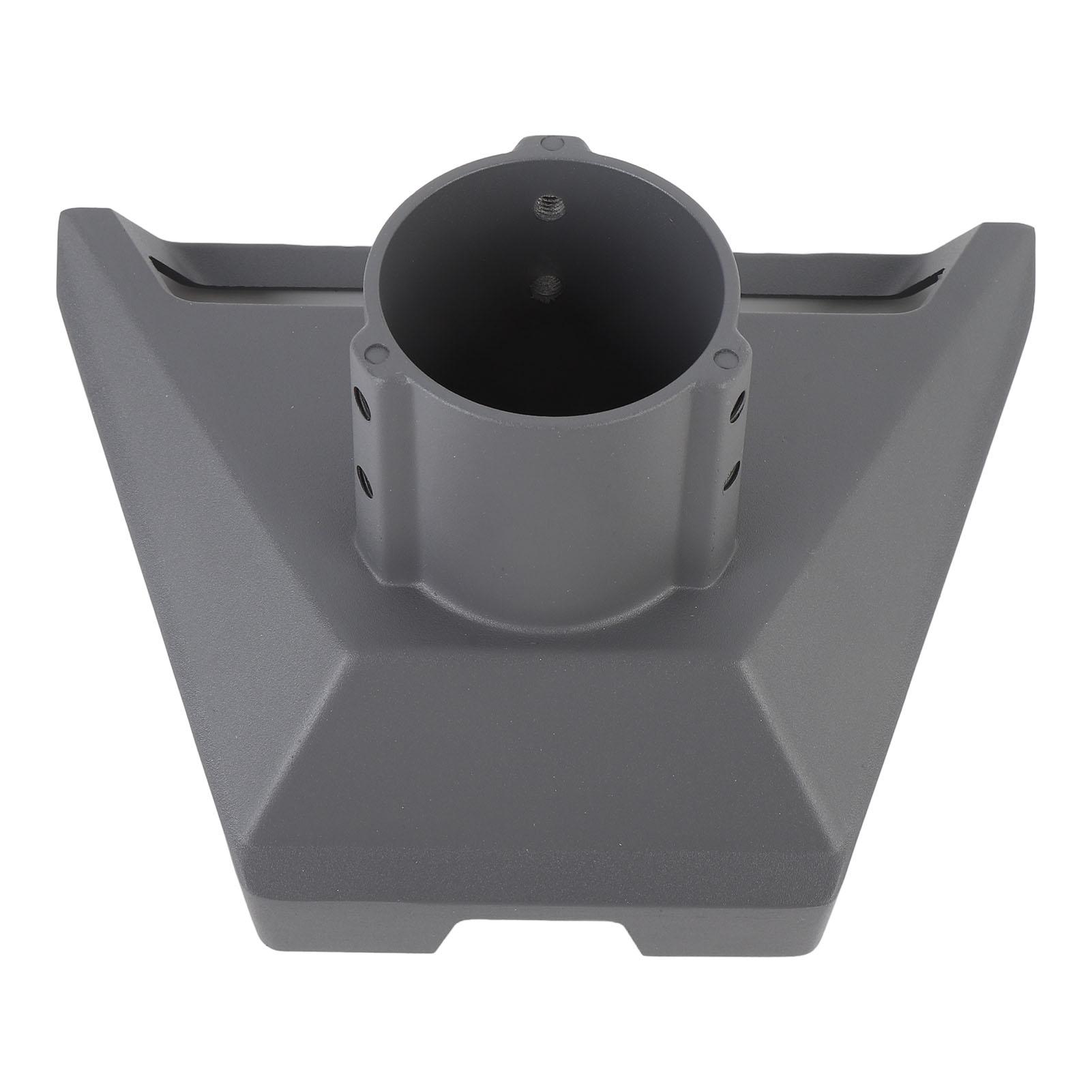 

Pipe Adapter Mounting Kit Aluminum Alloy 360 Degree Rotation RV Roof Pole Mount Set for Trailers Camping Vehicles Yachts