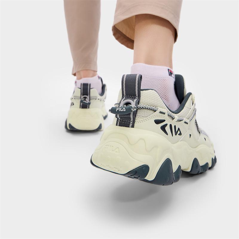 FILA Fluid 5 Cat Paw 5 Fashionable Versatile Sports Retro Trendy Low-Top Lifestyle Casual Shoes Men sneaker Gray Green F12M432101FSH