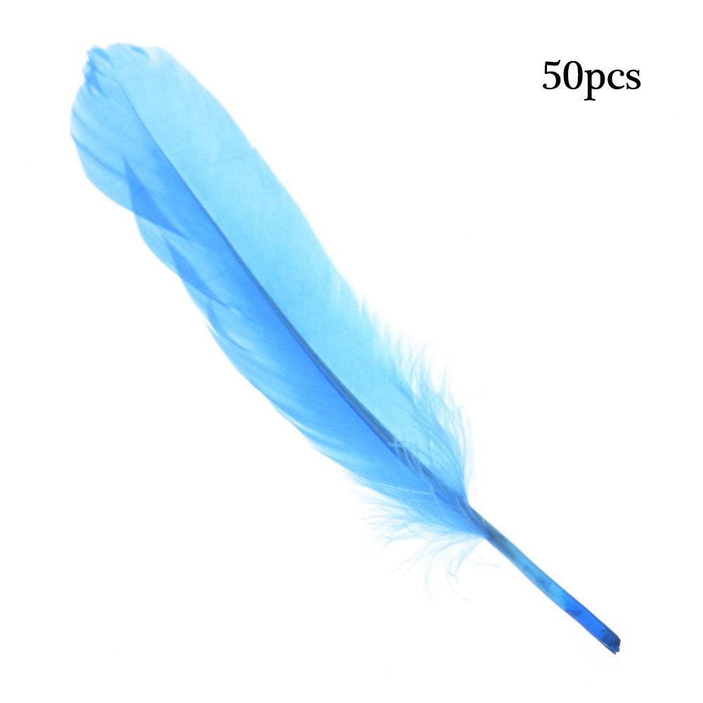 50pcs Natural Goose Feathers 15-20cm, Pure Soft DIY Craft Feathers for Home Decor, Balloons, Jewelry & Fashion Embellishment