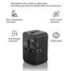 International Travel Adapter Travel Charging with 2 USB Port Wall Power Strips for Travel Socket Plug for Phone Tablet