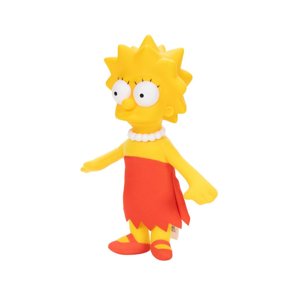 Officially Licensed Disney Simpsons Lisa Plush Toy with Soft Fabric Body and Sculpted Head.