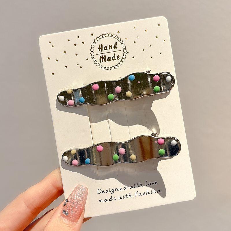 Silver Y2K Style Women s Hair Clip Elegant Metal Duckbill Clip Side Bangs Hair Clip Girl s Hair Accessory A1