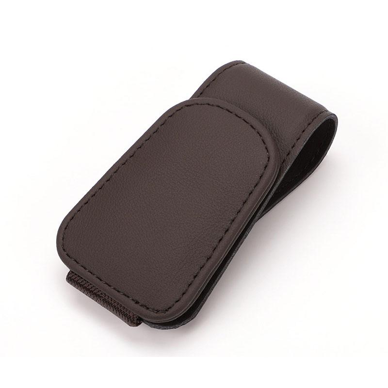 Universal Car Auto Sun Visor Eyeglass Hanger Clip Leather Glasses Holder Magnetic Multi-Function Automobile Accessories Storage