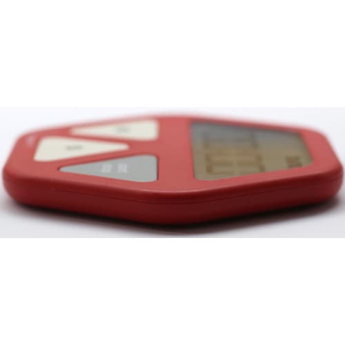 Tanita TD-410 RD Glass-Mounted Timer with Suction Cup, Slim, Red, for Kitchen, Study, and Learning, D7.0xW10.0xH0.9cm