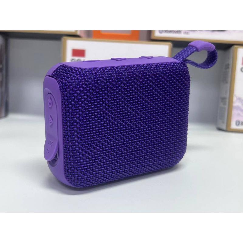

Портативна Bluetooth-колонка GO4 з сабвуфером і слотом для карт – Високоякісний вуличний звук With Label фіолетовий