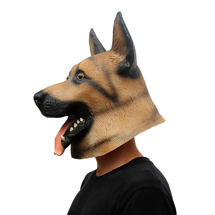 Halloween mask, Christmas ball, wolf dog-shaped mask, party mask, funny party