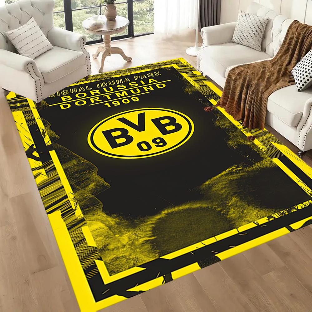 Borussia Dortmund Area Rug Perfect For Balcony Bedrooms Game Room Decorate Room Antislip Rug Office Home Decor Spiritual Gift
