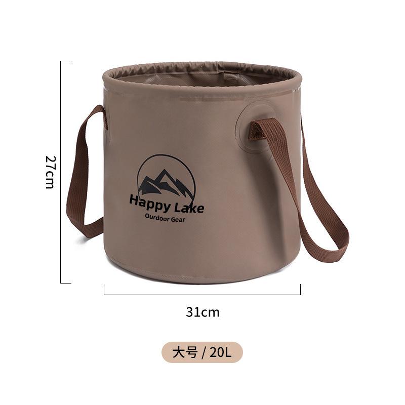 1pc Handheld bucket Outdoor Foldable Waterproof Sink bucket Portable Travel Camping Fishing storage bucket