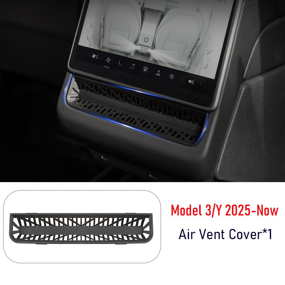 

Для 2026 2026 Tesla Model 3 Y Juniper Задний Condition Air Vent Outlet Cover Заслонка воздуховода Защитная решетка Решетка Автомобильные аксессуары