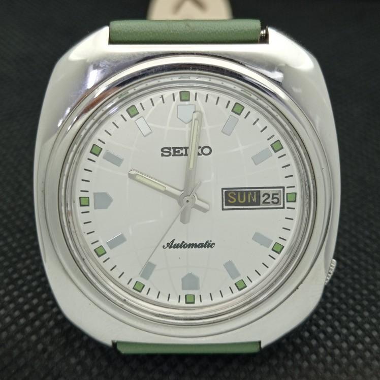 POUŽITÉ VINTAGE SEIKO AUTOMATIC 6119C JAPONSKO PÁNSKÉ D/D STŘÍBRNÉ HODINKY 621e-a415940-2 SKU621e-a415940