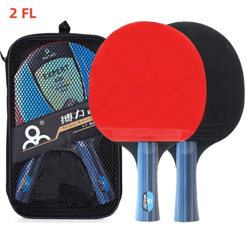 2 Raquetas de Tenis de Mesa para Principiantes Entrenamiento de Tenis de Mesa Goma de Puntos hacia Dentro Paletas de Ping Pong Raqueta