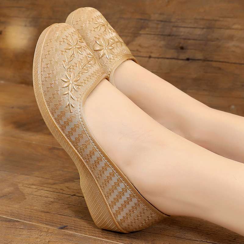 Short rain shoes waterproof and non-slip soft sole kitchen work shoes pattern casual plastic shoes women's rubber shoes water shoes rain boots