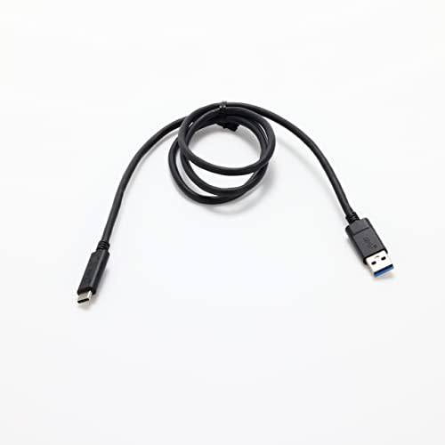 ELECOM USB Cable Type C (USB A to USB C) 1.0m USB3.1 Certified Product 3A Output Max 10Gbps Black USB3-AC10NBK