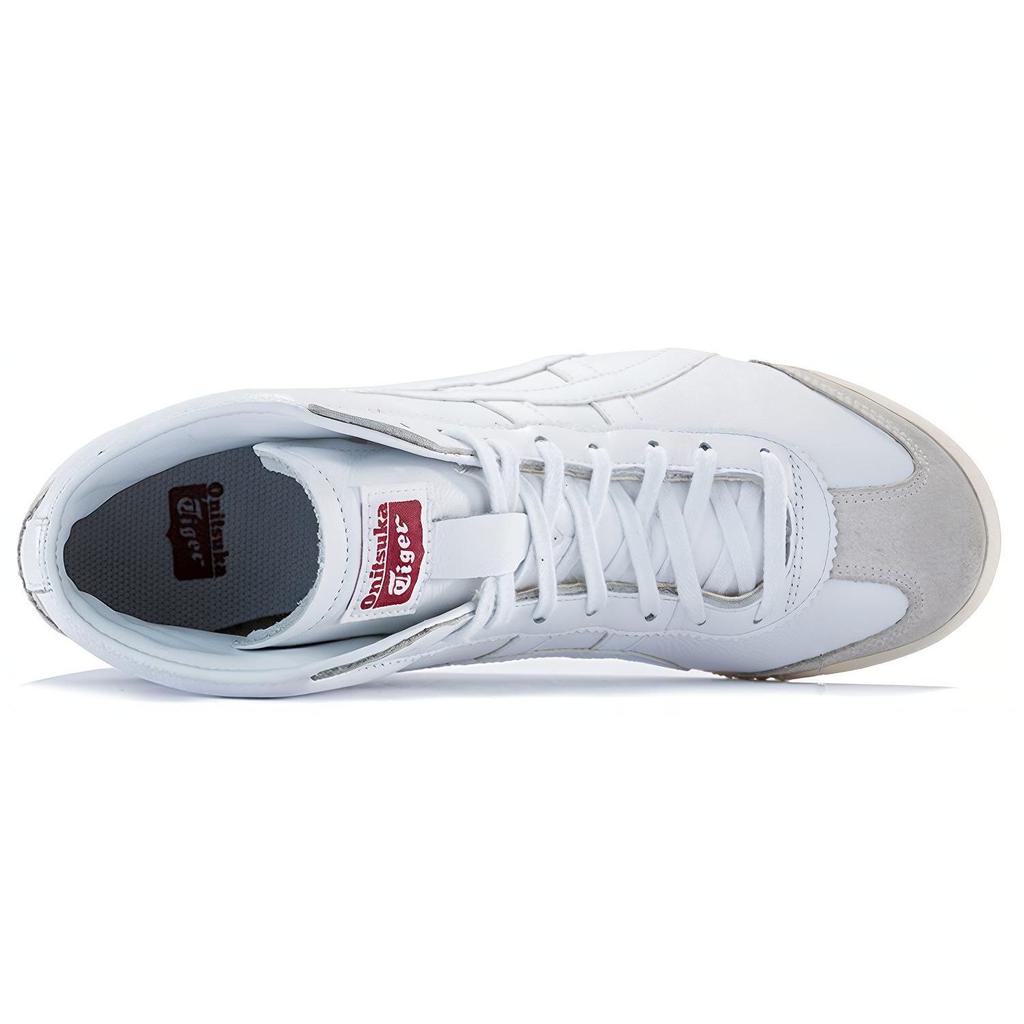 Onitsuka Tiger Mexico 66 Comfortable Versatile Mid-Top Casual Shoes Unisex sneaker White Gray HL328-0102