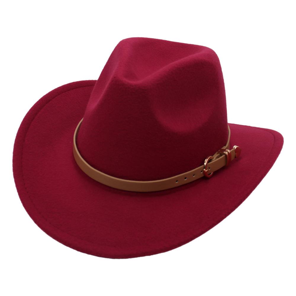European, American And British Style Classic Love Belt Top Hat Autumn And Winter Woolen Hat Panama Jazz Hat Felt Hat