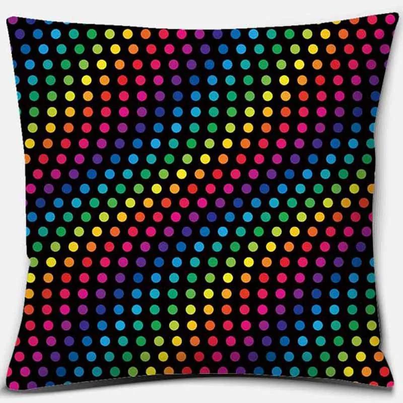 Rainbow Printing Square Pillowcase Home Decoration Car Sofa Cushion Cover