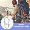 5Pcs Mini Carabiners Camping Mountaineering Zinc Alloy Safety Buckles Rustproof Corrosion Resistant Spring Snap Hook Clips Camping Gear