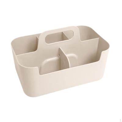 Caddy mit Griff Multifunktionaler Organizer Unterteilte Aufbewahrungsbox Stapelbarer Desktop-Korb