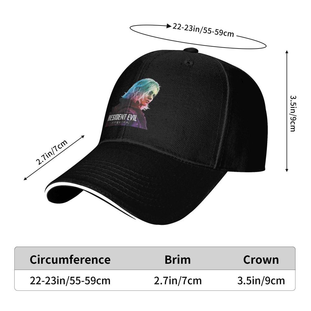 Summer Casual Baseball Cap Residents Evils Requiem Gaming Design Running Hippie Trucker Hat For Unisex Fashion Baseball Caps