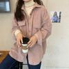 Corduroy Shirt for Women's Design New Versatile Retro Salt Top Jacket